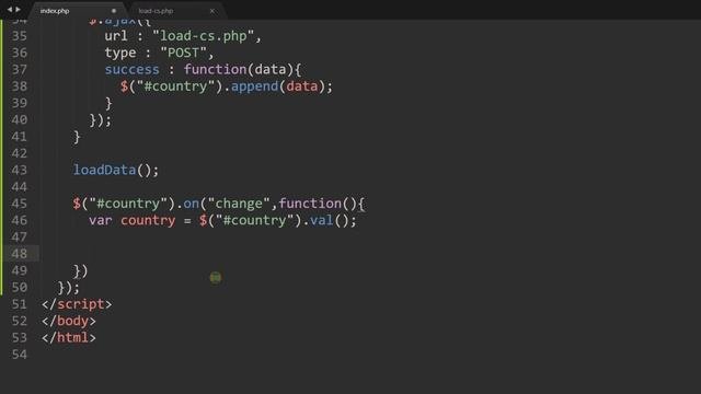 PHP Ajax Dependent Select Box Tutorial in Hindi / Urdu