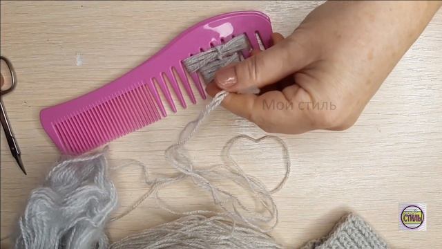 Однажды увидела варежки с объёмной вышивкой. Очень понравились. Покажу, как я делаю красивую вышивку