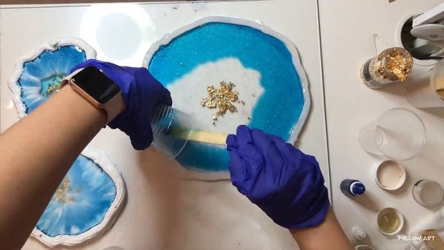 Ваза с изогнутыми краями. Как согнуть эпоксидную смолу.RESIN ART