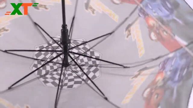 Зонт детский, "Тачки" (полуавтомат, купол полиэстр, 8 стальных спиц, Китай)