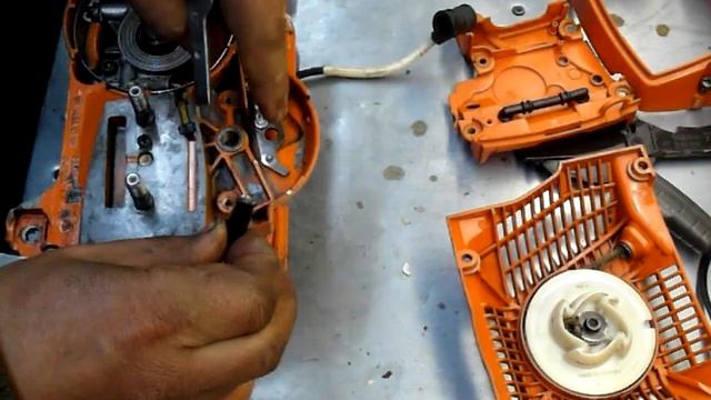 Husqvarna 365, 268, 371, 372xp ремонт подробно (Repair) Часть 1