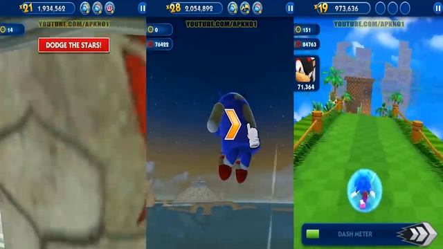 Sonic Dash Android Gameplay - SONIC VS ANDRONIC VS CLASSIC SONIC #1