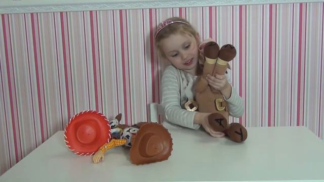 История Игрушек.Обзор шериф Вуди, Джесси и Булзай Toy Story.