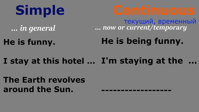 Present Simple и Present Continuous: различия, примеры, правила