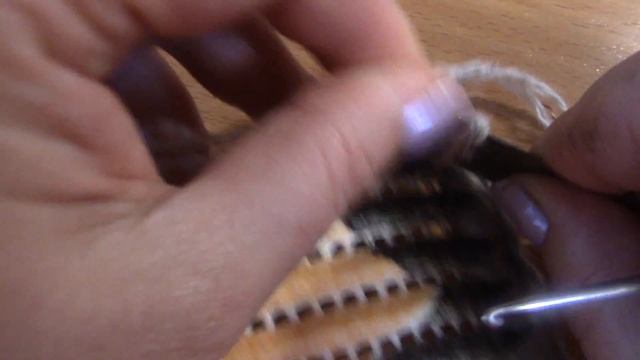 Вязание коврика на резиновой основе Часть 3 из 6