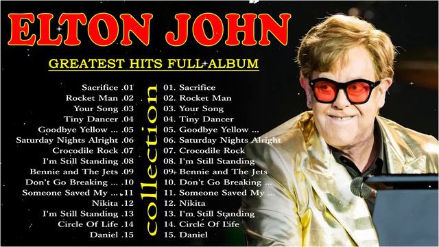 Elton John Greatest Hits Full Album 2024 📀The Best of Elton John 📀 Soft Rock Best Vol.10