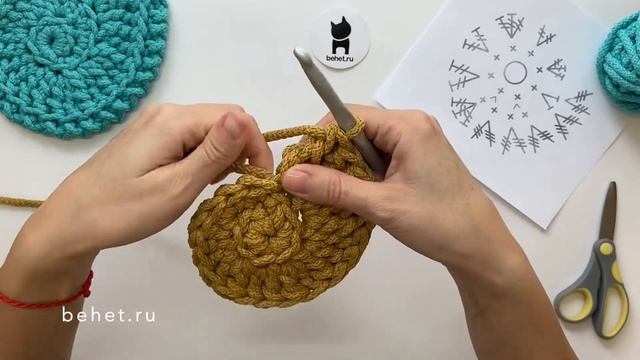 Витая ракушка крючком. Мастер-класс