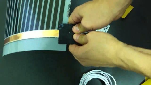 Монтаж теплого пленочного пола g2r