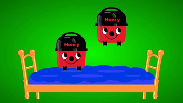 Five Little Monkeys Jumping On The Bed | Nursery Rhymes for Kids | Henry Hoover World
