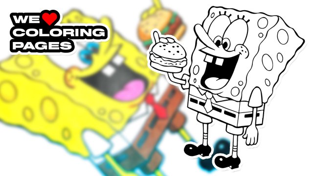 #63 Губка Боб Раскраска | МЫ ❤️ РАСКРАСКИ
