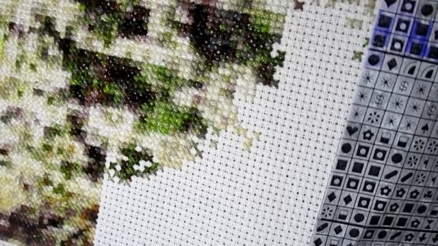 Живой процесс  вышивка крестиком июнь