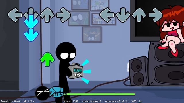 StickMan vs Friday Night Funkin (СТИКМЕН ПРОТИВ ФНФ) полное прохождение.