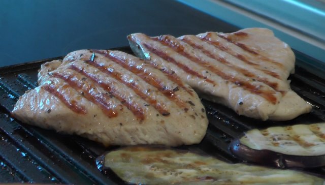 Индейка с овощами на электро гриле видео рецепт 