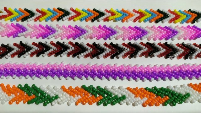 Украшение из бисера. Браслет из бисера. Мастер класс. Пошаговый МК для начинающих.