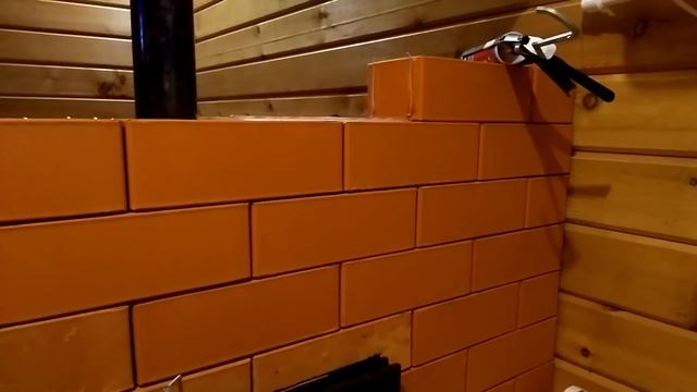 Как обложить печь в бане кирпичом красиво своими руками