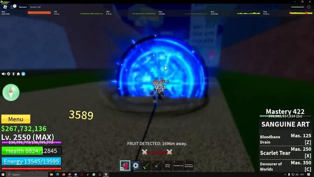 This Build Insane Sanguine ART Combo + Midnight Blade + Portal | Blox Fruits Bounty Hunting PVP 30M