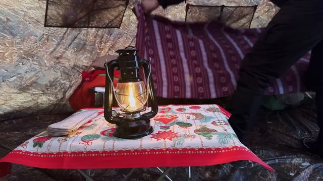 ПЕРВЫЙ ВЫЕЗД С ЗИМНЕЙ ПАЛАТКОЙ / Палатка Берег МФП-4 с печью Atomstove Большая