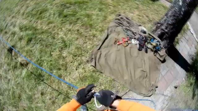 полиспаст с одним карабином, полиспаст 3 к 1.