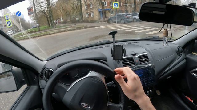 Новое место в районе ул. Войкова. Хитрый разворот с прилегающей, встретил экзаменационный авто!