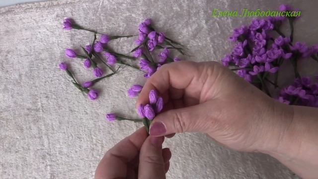 Цветочная фея - Сирень из гофрированной бумаги (flower fairy-Lilac made of crepe paper)