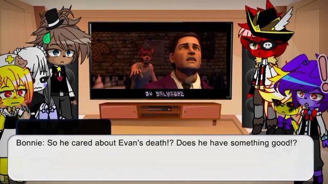 Fnaf 1 + Puppet react to fnaf 6 || Lazy ||