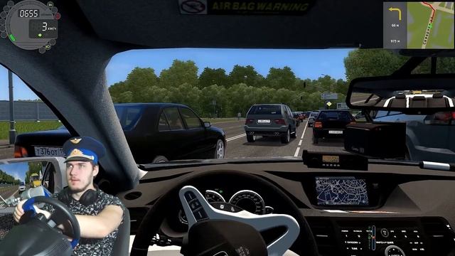 ПОЛИЦЕЙСКИЕ БУДНИ В CITY CAR DRIVING + РУЛЬ