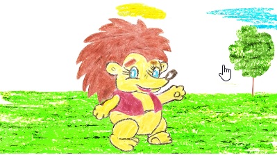 Ожившие Рисунки - Ёжик. Мультфильмы из рисунков детей