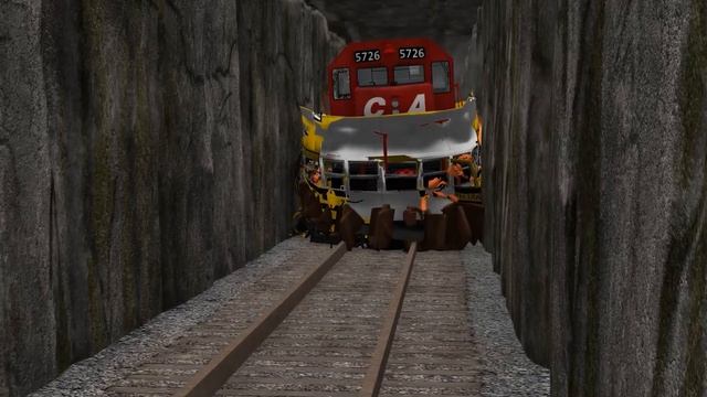 Поезда против машин – BeamNG.Drive