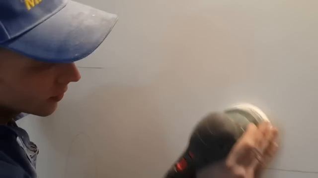 шлифовка стен под покраску  шлифмашинкой Bosch PEX 300