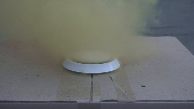 Анемостат, рассеивание воздуха