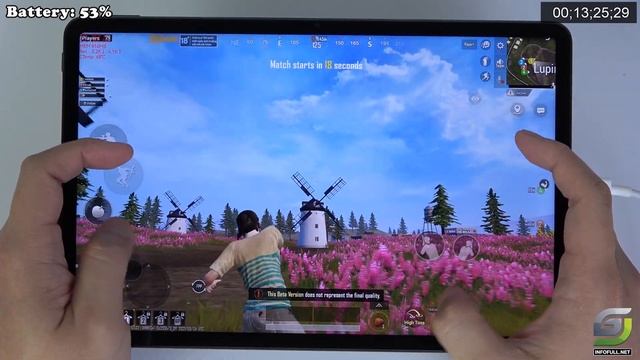 Huawei Matepad 11 test game PUBG Smooth 90 FPS Graphics