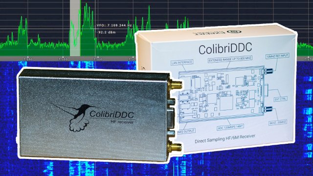 ColibriDDC SDR приёмник с Ethernet. Приём 4х частот одновременно.