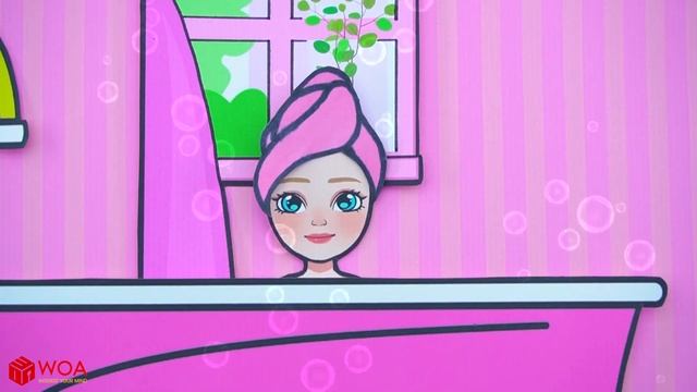 Бумажные Куклы Одеваются - Бумажная Кукла Черно-розовая Одевалка - Barbie Story & Crafts