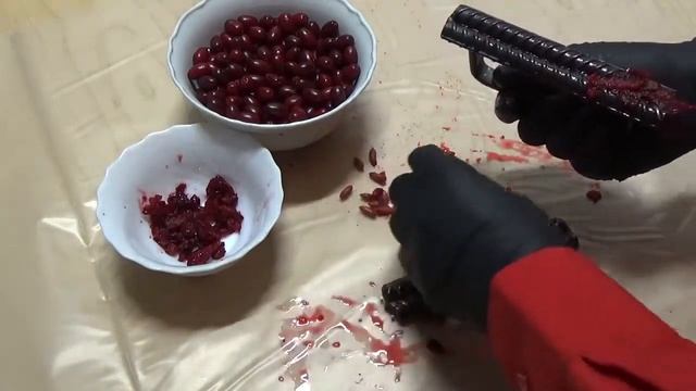 Как удалить косточки из кизила. Cornelian cherry.