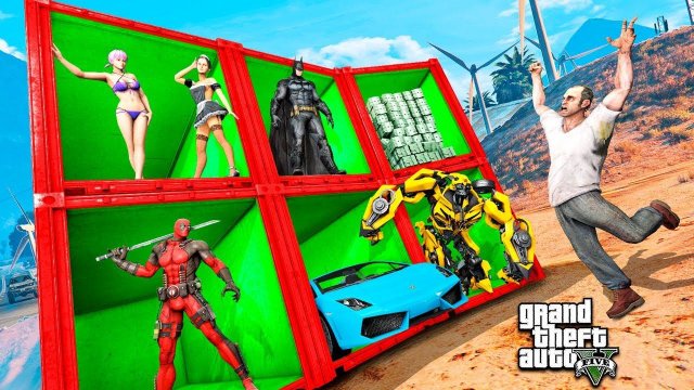 БИТВА ЗА КОНТЕЙНЕРЫ НА ВСЕ ДЕНЬГИ В ГТА 5 МОДЫ! ОБЗОР МОДА В GTA 5! ИГРЫ ГТА ВИДЕО MODS