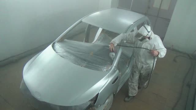Полная покраска авто серебром, для новичков.mp4