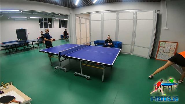 Травникова Лилия 750+ - Гаспарян Рубен 550+. Турнир по настольному теннису Котловка Москва.