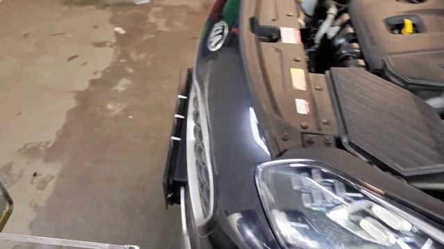 KIA SPORTAGE (4G) замена галогенных фар и птф на светодиодные