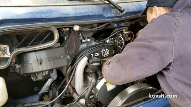 Как быстро определить причину дымления: турбина или двигатель, Volkswagen LT II 2.5d, ACV