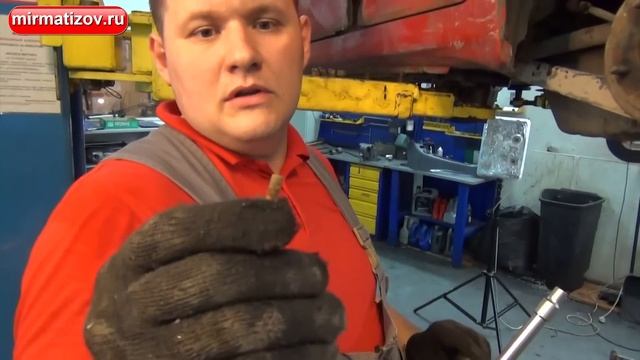 Ручной тормоз: замена троса ручника Матиз