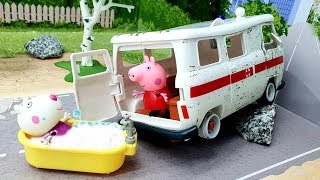 Мультики с игрушками Свинка Пеппа - Когда учитель заболел! Новые игрушечные видео для детей 2019.mp4