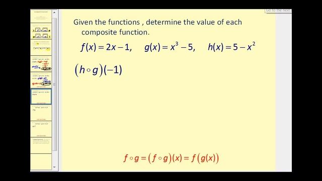 Composite Functions