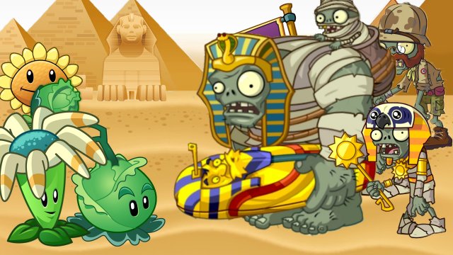 Растения попали в Древний Египет. РАСТЕНИЯ против ЗОМБИ 2 или PLANTS vs ZOMBIES 2. Серия 1
