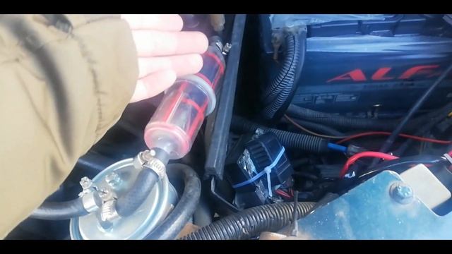 Перенос  фильтра фольксваген Т4 2,5ТДИ. Fuel filter VOLKSWAGEN T4 2.5 TDI