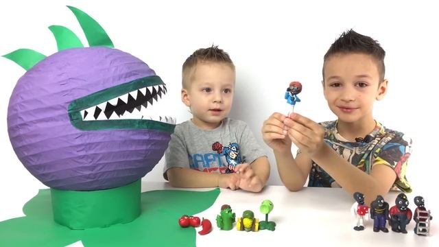 Растения против Зомби игрушки и испытания. Игра Plants vs Zombies