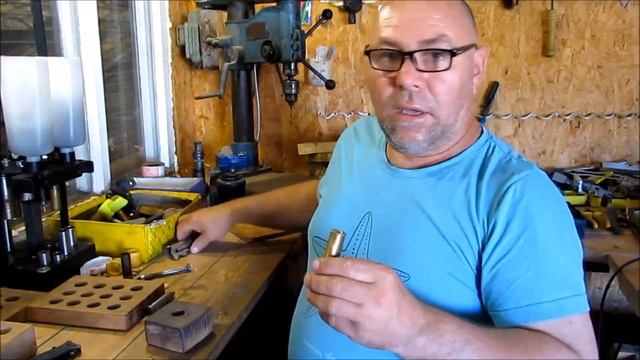 Переделка латунной гильзы под евро капсюль!
