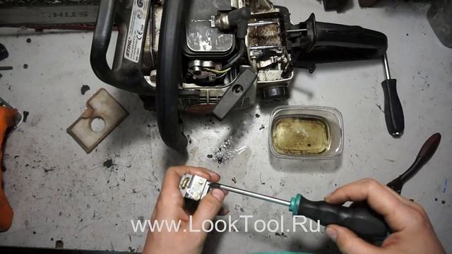 БЕНЗОПИЛА ШТИЛЬ НАСТРОЙКА КАРБЮРАТОРА !!!.mp4
