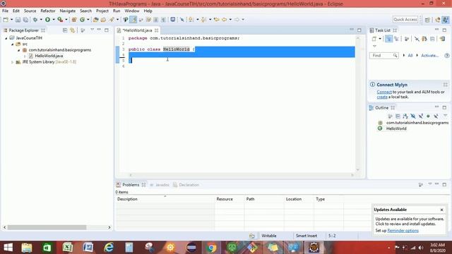 Java hello world program | java first program hello world | java hello world example
