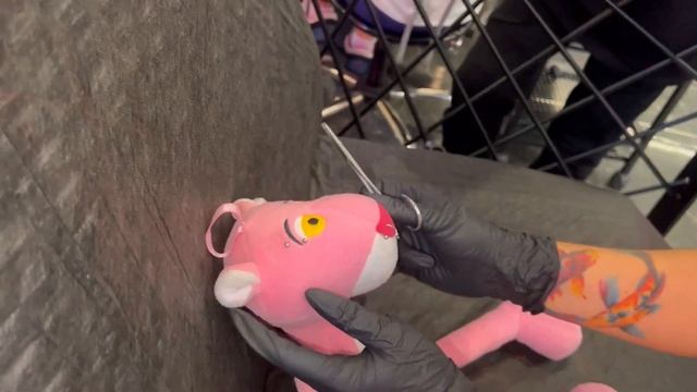 the whole process of Pinky's piercing