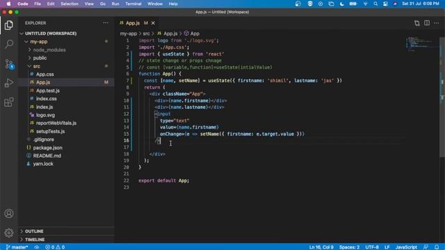 React Hooks Tutorial -2 - useState with object